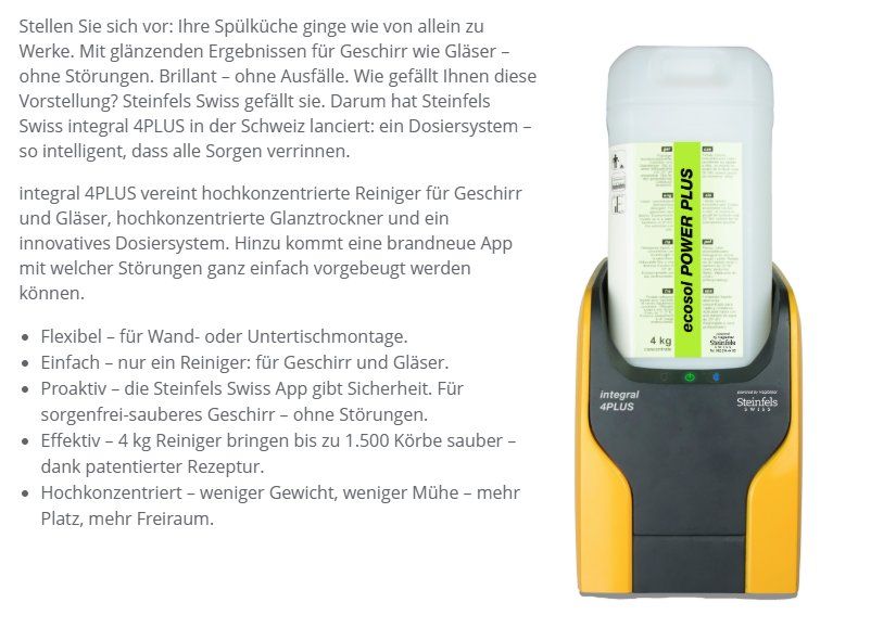 Misurare: HAGLEITNER integral 4PLUS Flüssigdosiersystem (900083) – Nuovo e nell'imballaggio originale da Zürich venduto da fundsachenverkauf 7