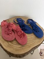 2 Paar Anna Field Damen Sandalen mit Blumen Gr.38