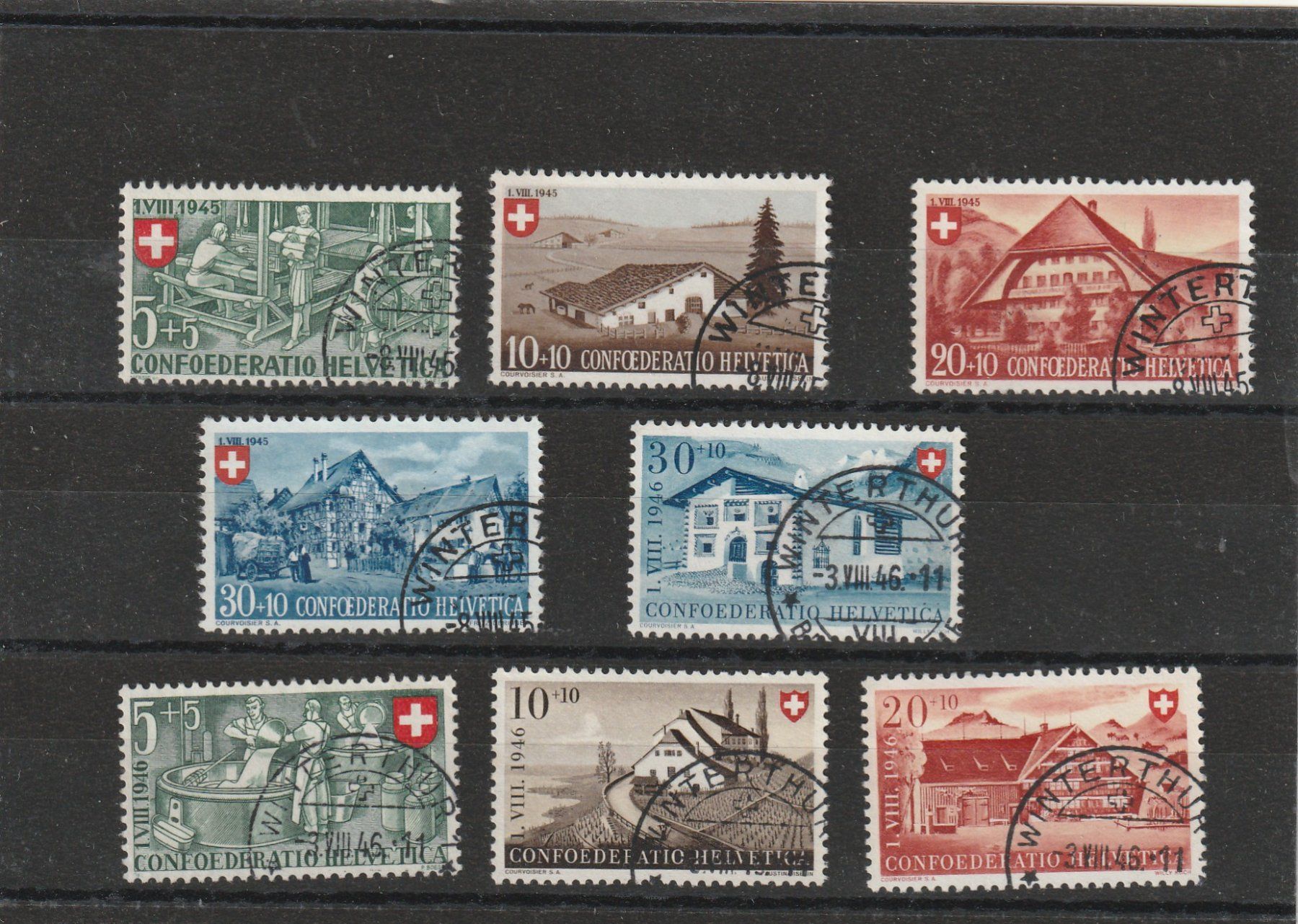 Alle Briefmarken: Pro Patria Zu. Nr. B26 - B33 – Gebraucht aus Rorschacherberg von fratovi2