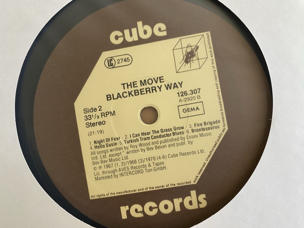 Dischi in vinile: The Move - Blackberry – Usato da Zürich venduto da markus234 2