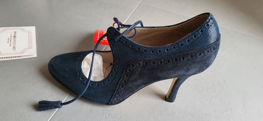 Chaussure talon 10cm 36 MINA BUENOSAIRES BLU MADE EN ITALY Acheter sur Ricardo