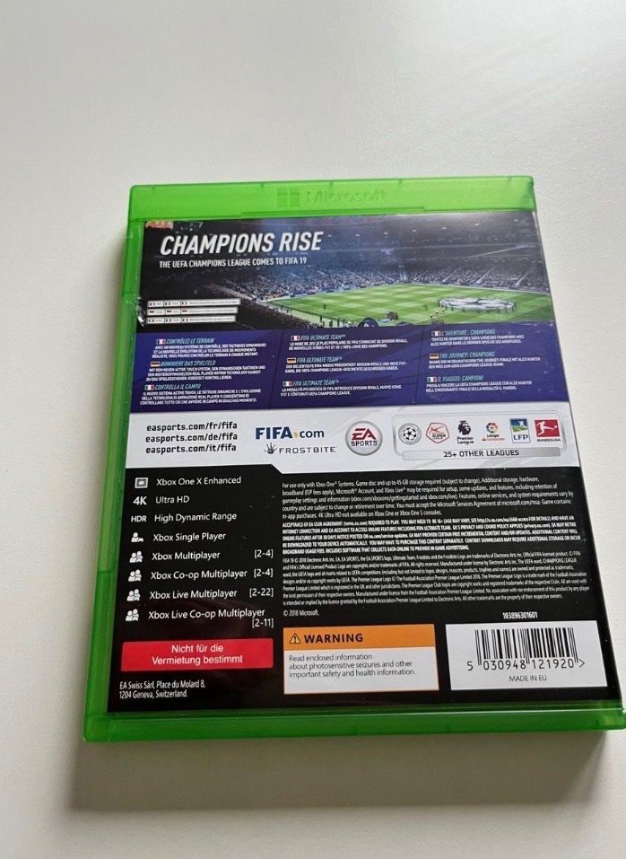Microsoft Giochi: Videospiel FIFA 19 XBOX ONE – Usato da Unterentfelden venduto da KoolAid-WhiTe 1