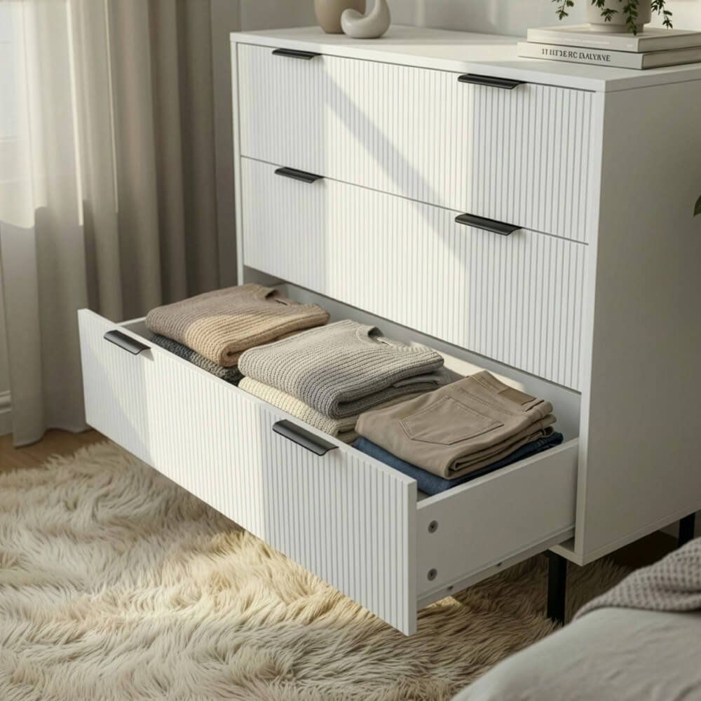 Cassettiere: Kommode 90x80cm NALA - Weiss – Nuovo e nell'imballaggio originale da Wallenwil venduto da toesstal-vertrieb 2
