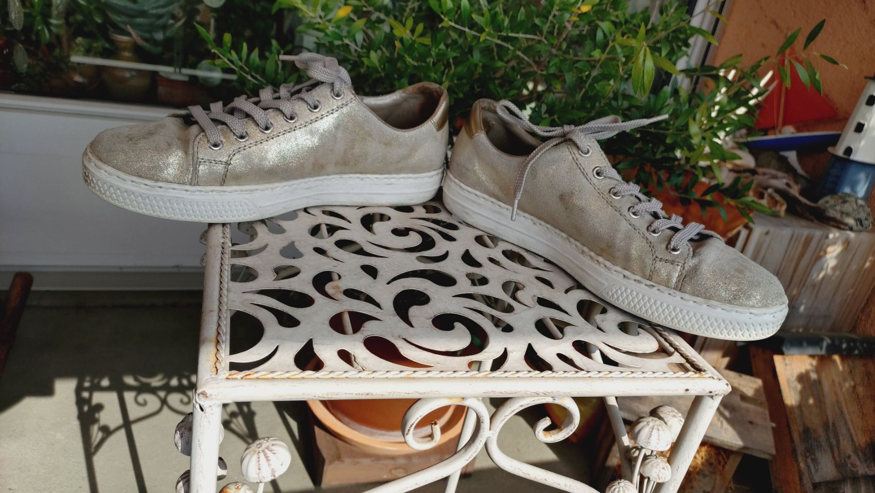 Rieker Damenschuhe: RIEKER Sneakers, Gold-Vintage, Grösse 41 – Gebraucht aus Uster von Junipa 4