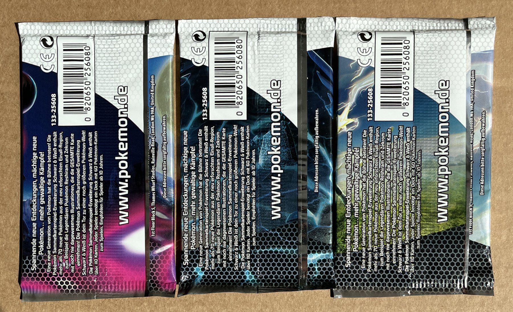 Pokémon Carte collezionabili: 3 Pokémon Schwarz Weiss Booster Deutsch – Nuovo e nell'imballaggio originale da Dornach venduto da Deco89 1