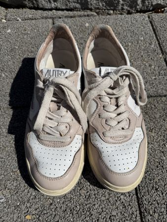 Autry Medalist Sneaker Gr. 38 Leder beige weiss Schuhe Turns