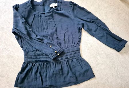 NOA NOA BLUSE TUNIKA XS BLAU , TOP ZU JEANS ROCK HOSE JACKE