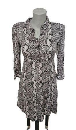 Kleid / Longbluse von ZARA Gr. S Animal Print