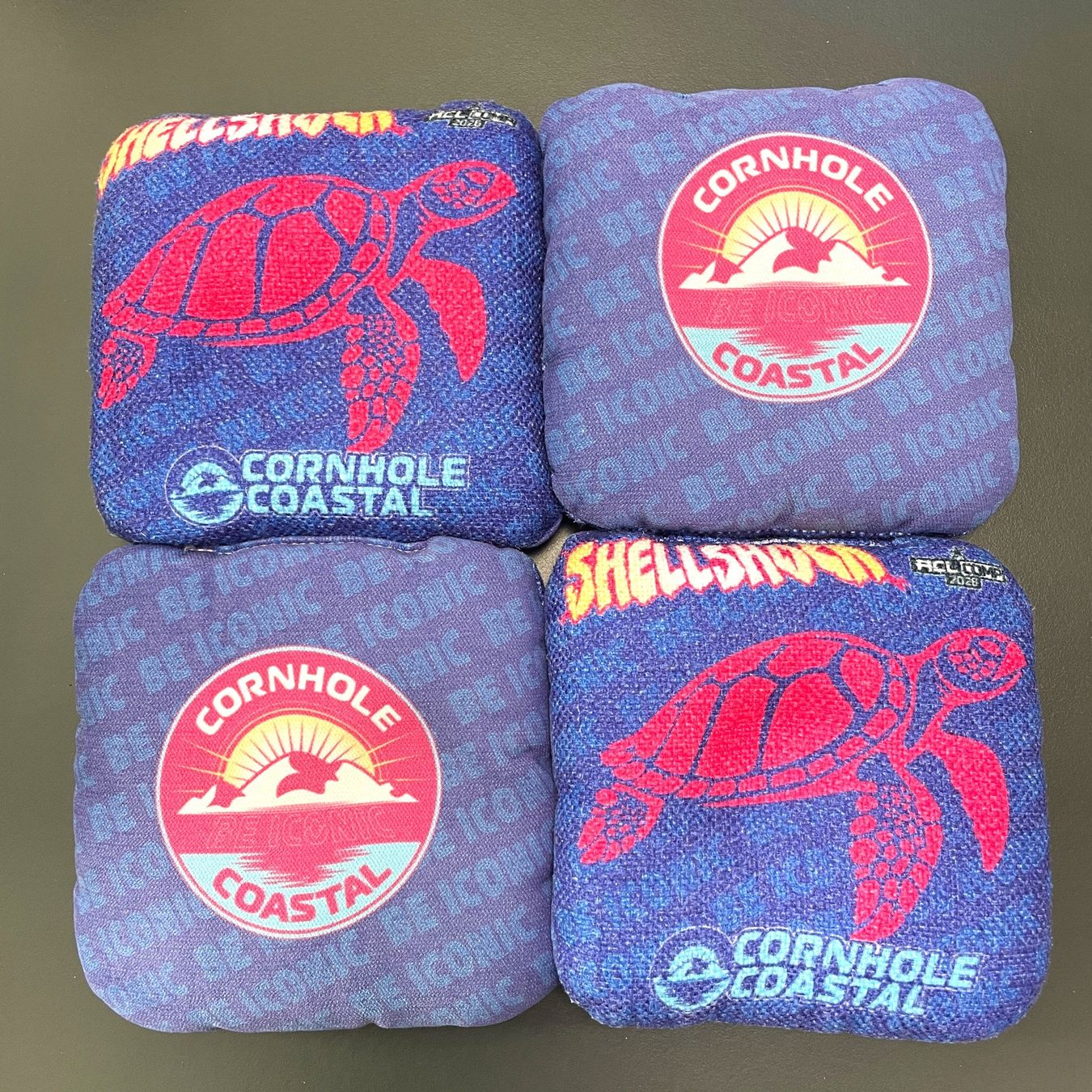 Giochi: Originale Cornhole Coastal Shellshock Bags (4 Stück) – Nuovo (secondo la descrizione) da Aarburg venduto da jimmy1978 1