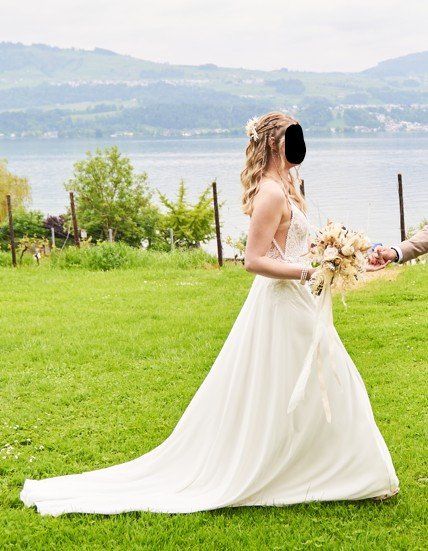 Vestiti: Wunderschönes Brautkleid, Gr. 36, ivory, Spitze Sommer – Usato da Niederglatt ZH venduto da Trachsi