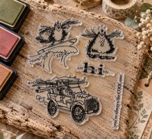 Neues Set  Motivstempel witzige Büsi / Katzen