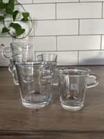 6 tasses Nespresso (3 cafés, 3 espresso) transparentes