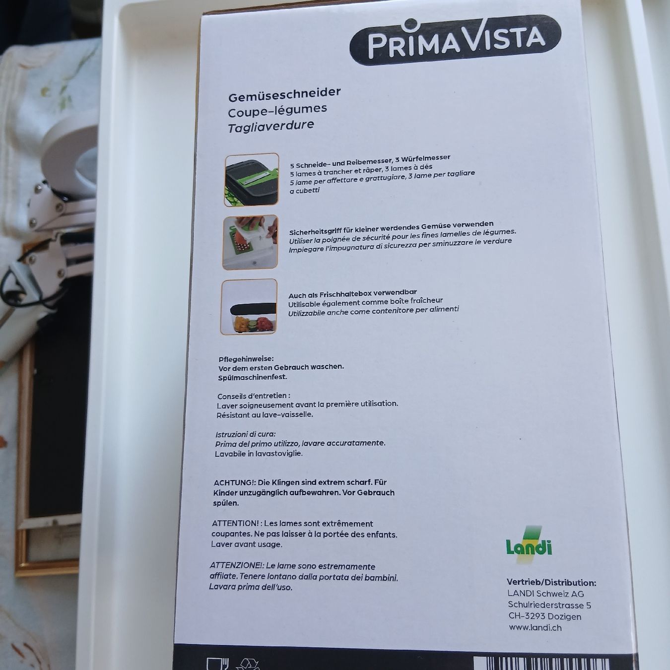 Elettrodomestici da cucina: Neuer Prima Vista Gemüseschneider – Nuovo e nell'imballaggio originale da Domat/Ems venduto da tante-emma-laedeli 2