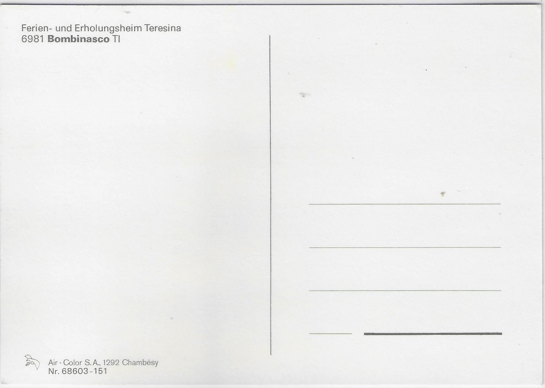 Cartoline postali: Bombinasco TI - Ferien- & Erholungsheim – Antico da Ettingen venduto da Kartenplanet 1