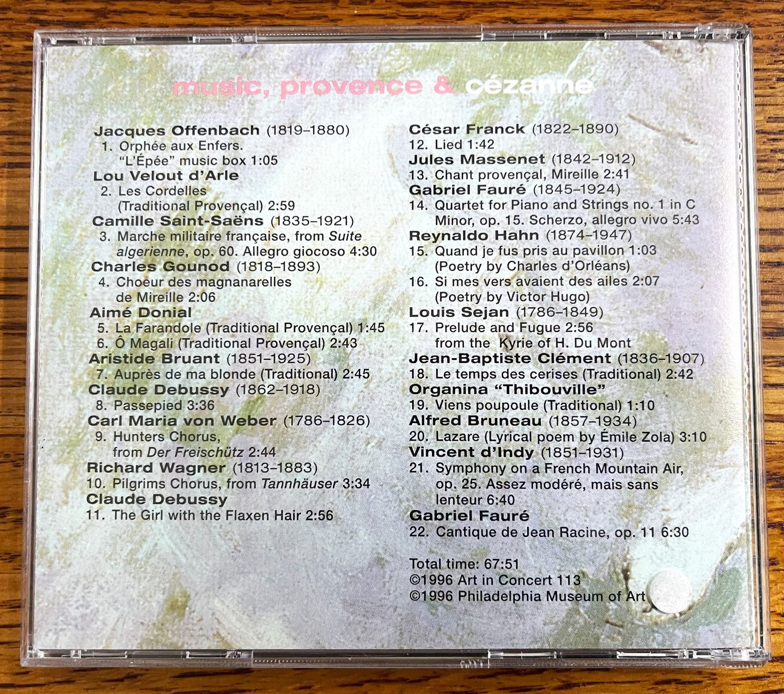CD: Music, Peovence & Césanne CD – Usato da Oftringen venduto da Vucki 1