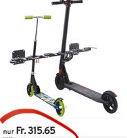 neuer Mottez Tretrollerwandhalter, 6 Roller, Stahl, B 1060 x