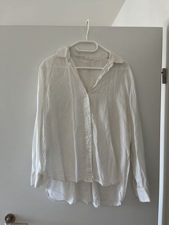 Leinenbluse weiss