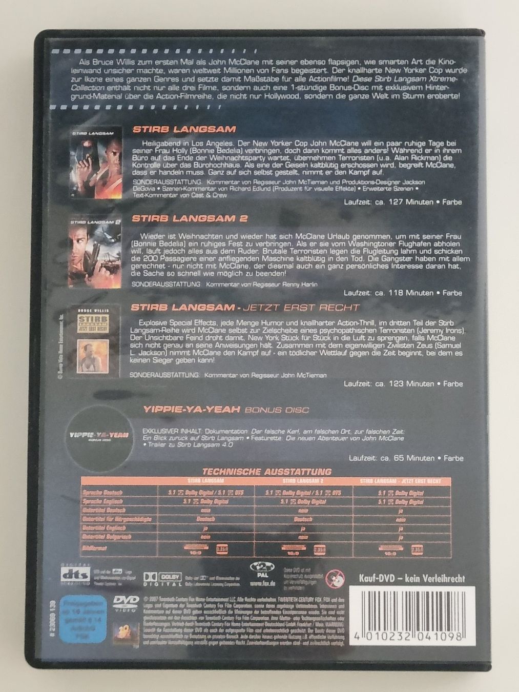 Alle DVDs: DVD: Stirb langsam - XTreme-Collection / 4 DVDs – Gebraucht aus Ehrendingen von Thomas_2 1