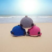 Schlüsselanhänger Wal / Farbe wählbar/ Geschenk handmade