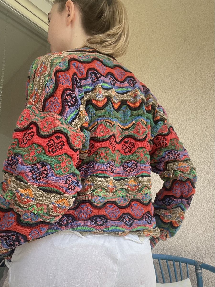 Maglioni & Felpe: 80’s Mariee Kim Pullover 3D design with colourful pattern – Usato da Luzern venduto da ver_q2pg 2