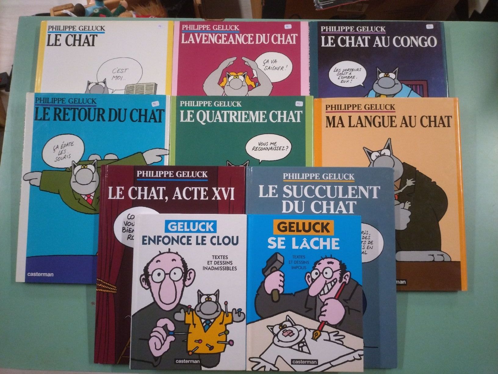 Fumetti: Lot de 10 BD Geluck Le Chat Casterman – Usato da Farvagny-le-Grand venduto da LaCaverne