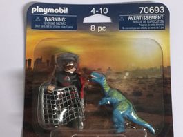 PLAYMOBIL DUO PACK FIGURES 70693 VELOCIRAPTOR E CACCIATORE‪