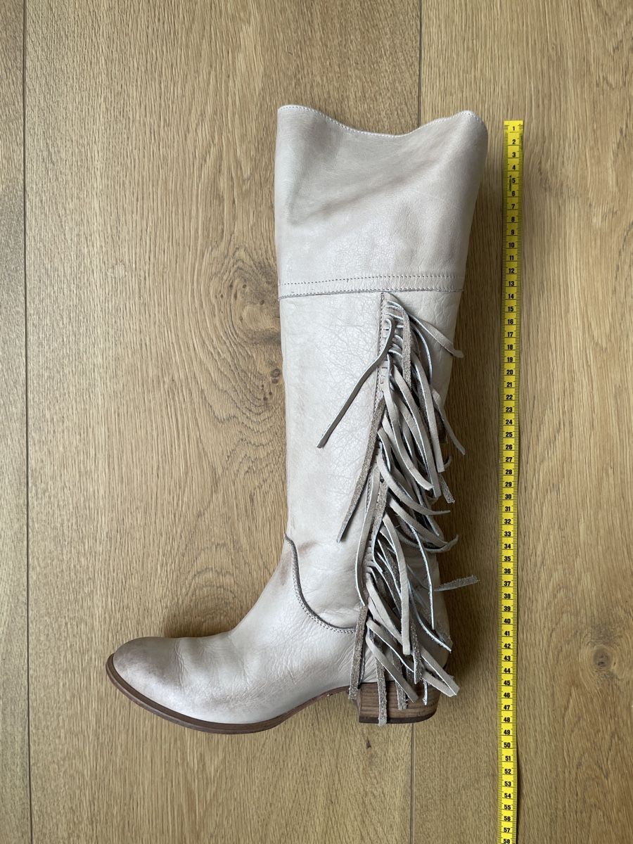 Scarpe da donna: Lederstiefel creme (Cowboystil) – Usato da Grenchen venduto da M_ina 6