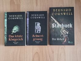 Bernard Cornwell 3 Romane Uhtred Saga + Starbuck