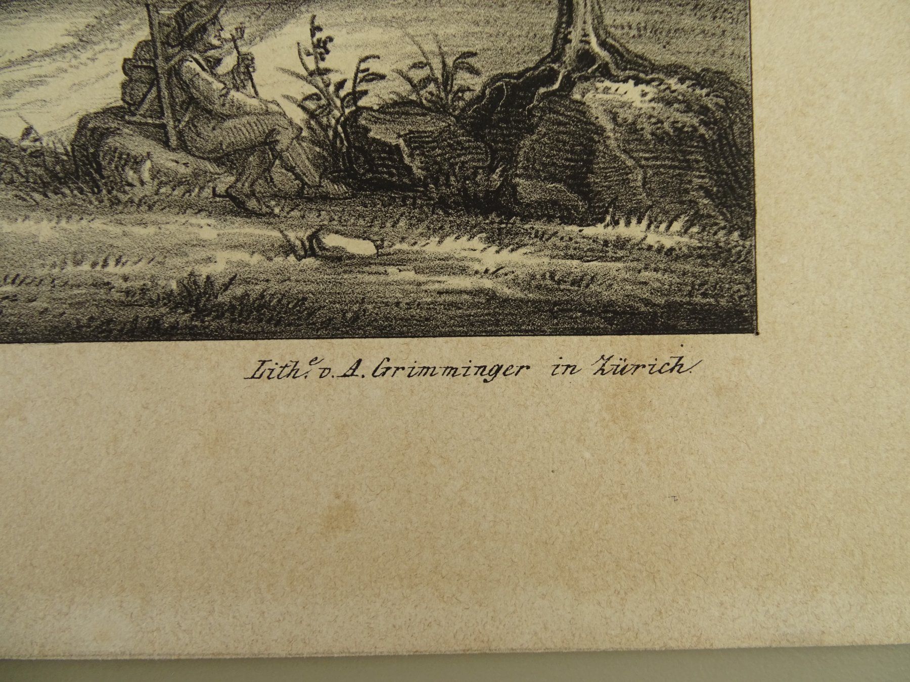 Incisioni: WÄDENSWIL, LITHOGRAPHIE UM 1850 – Usato da Grüningen venduto da Kartensammler 7