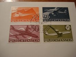Liechtenstein FDC 19+60, Flugpostmarken, gelaufen