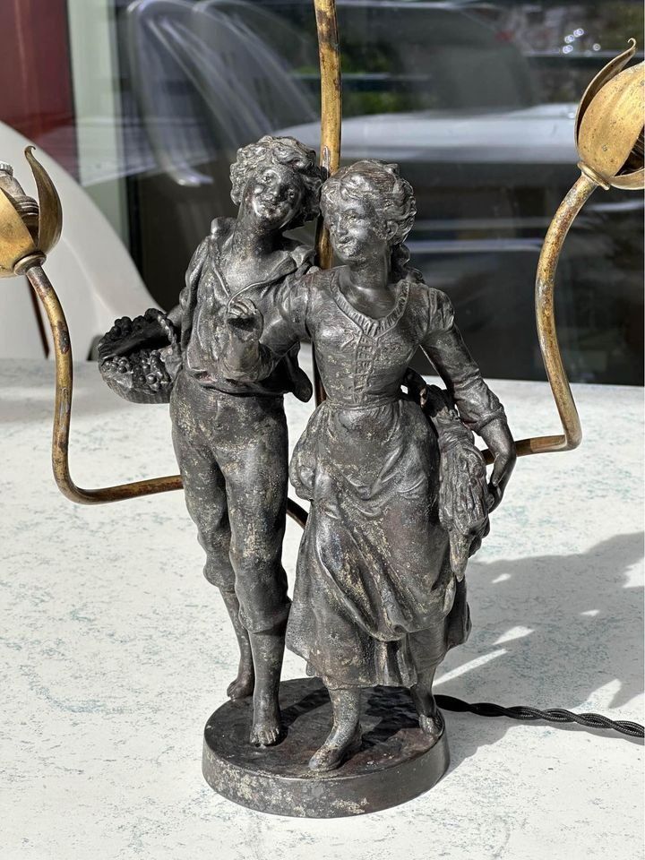 Lampade: Lampe statue ancienne, fonctionne – Usato da La Chaux-de-fonds venduto da ccjp 1