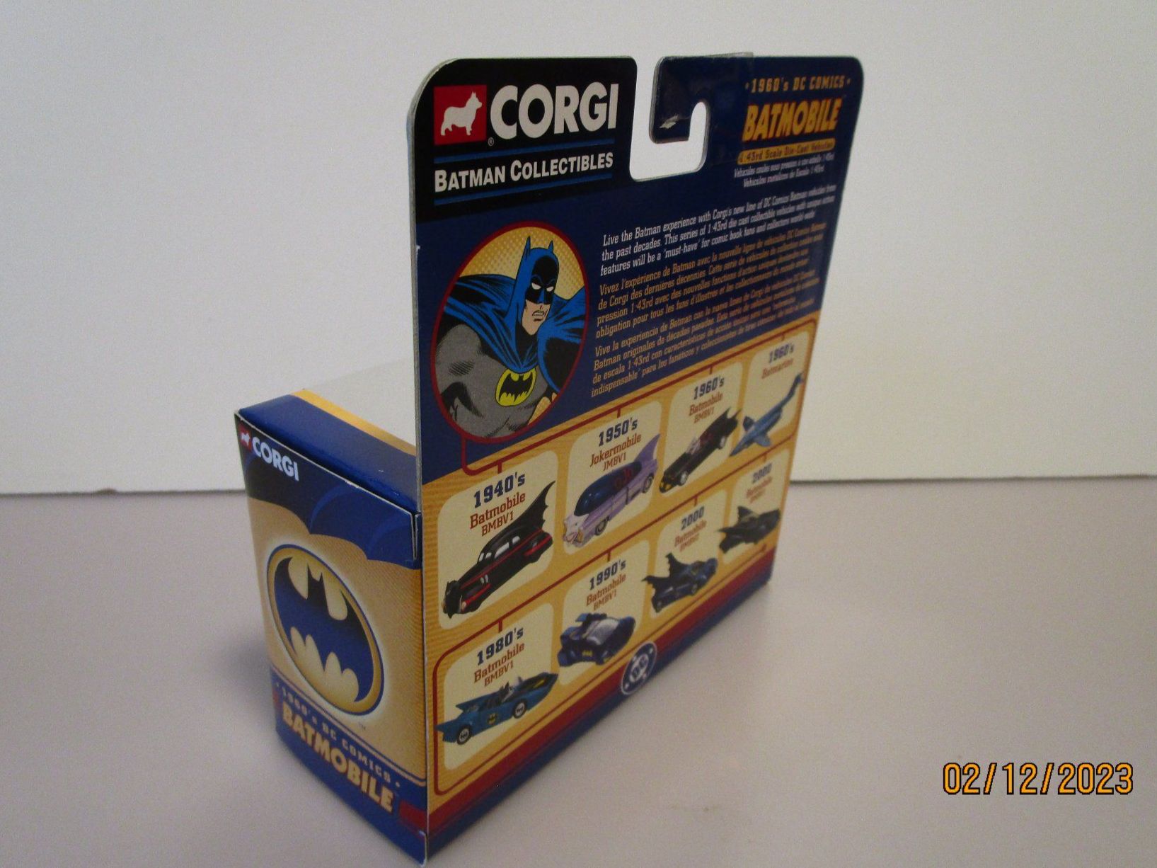 Corgi Toys Modellini d'auto: CORGI BATMAN BATMOBILE 1960 DC COMICS - 77301 – Nuovo e nell'imballaggio originale da Chêne-Bourg venduto da breno56 2