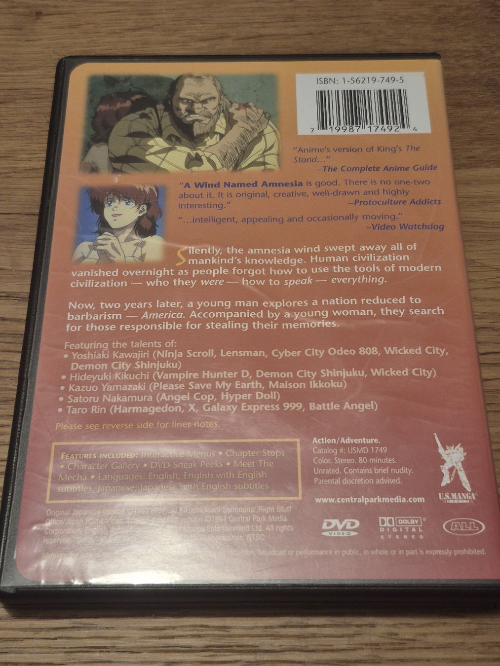 Tutti i DVDs: A Wind Named Amnesia - Anime DVD Rar! – Usato da Oberembrach venduto da giu_7ksd 1