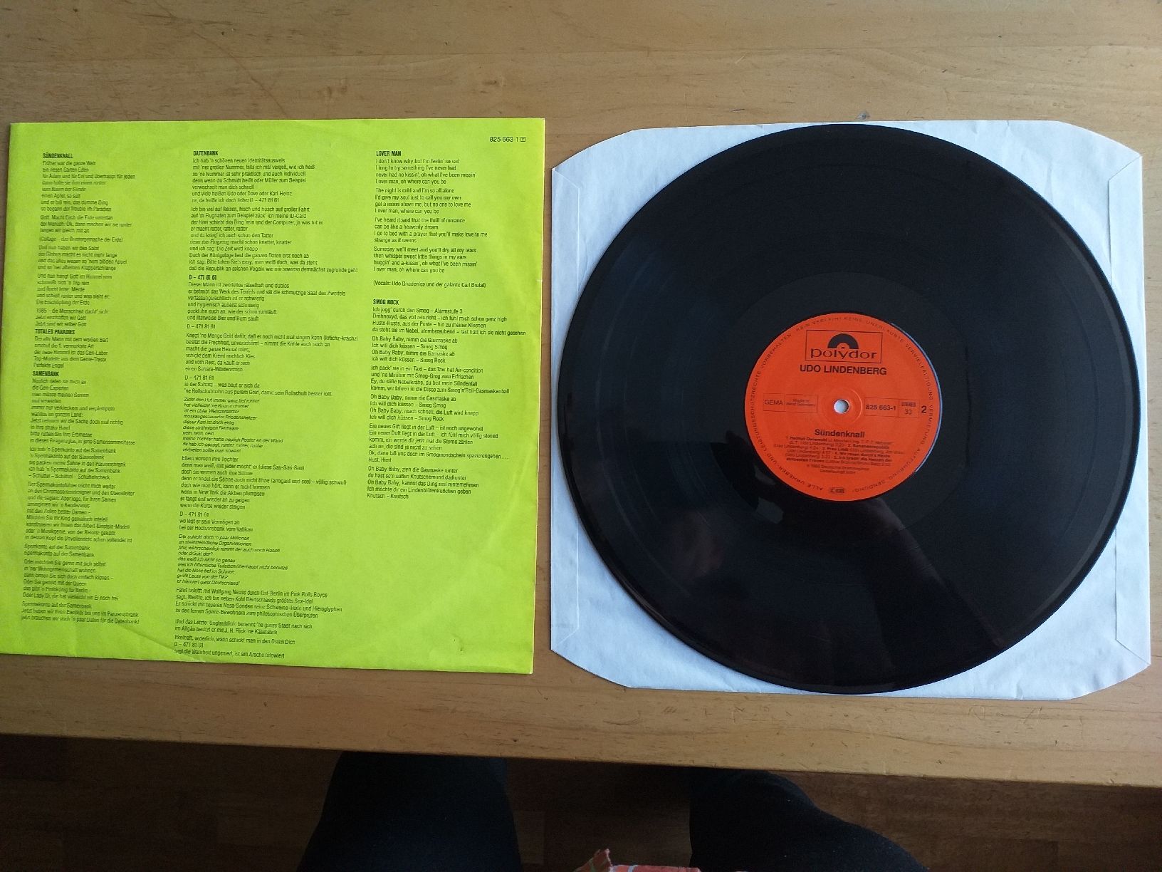 Dischi in vinile: Udo Lindenber "Sündenknall" – Usato da Zürich venduto da markus234 2