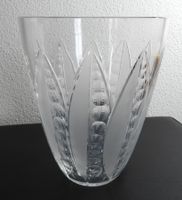 Val Saint Lambert Kristallglas Vase Art Deco
