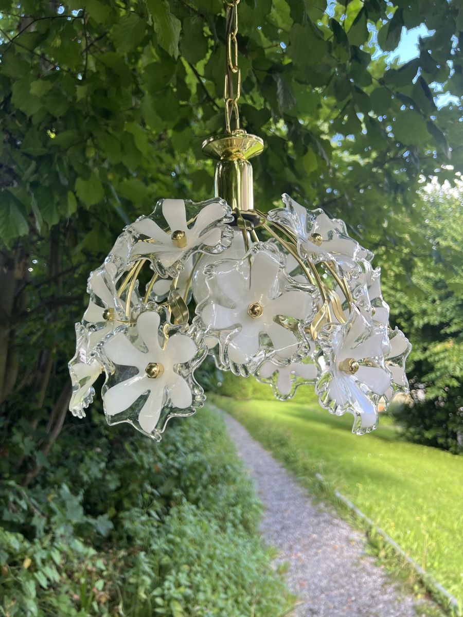 Eglo Kronleuchter & Deckenlampen: Lampe EGLO Florale Blumen Messing-Hängeleuchte – Gebraucht aus Degersheim von melilalelahuh69 2
