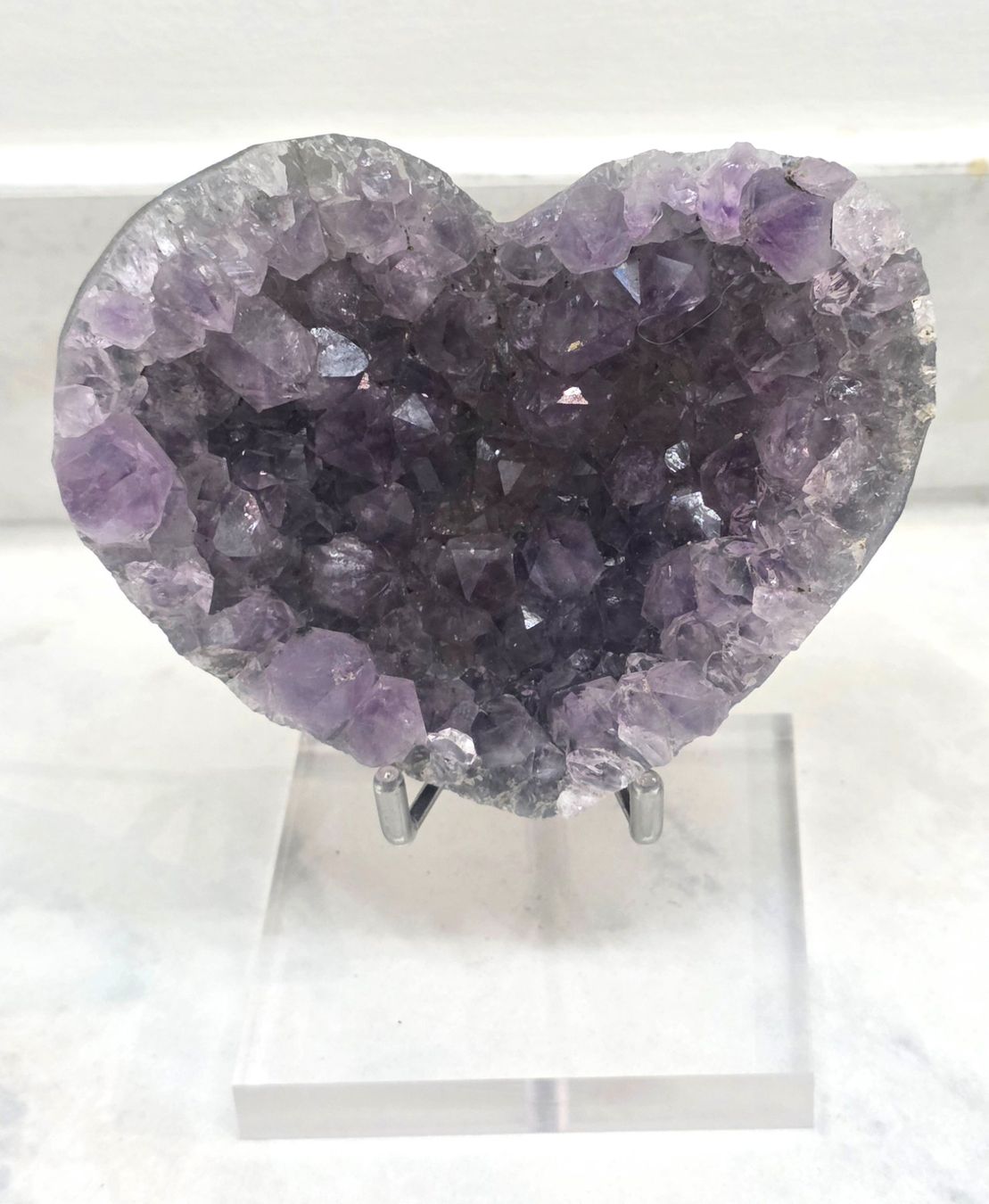 Minerali & Pietre curative: Amethyst Herz auf Stand HA 340g – Nuovo e nell'imballaggio originale da Matzingen venduto da Shay_Crystalz
