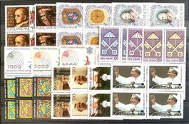 Vatikan 1978  Jahresausgabe  Viererblock ** Mi- 718 - 735