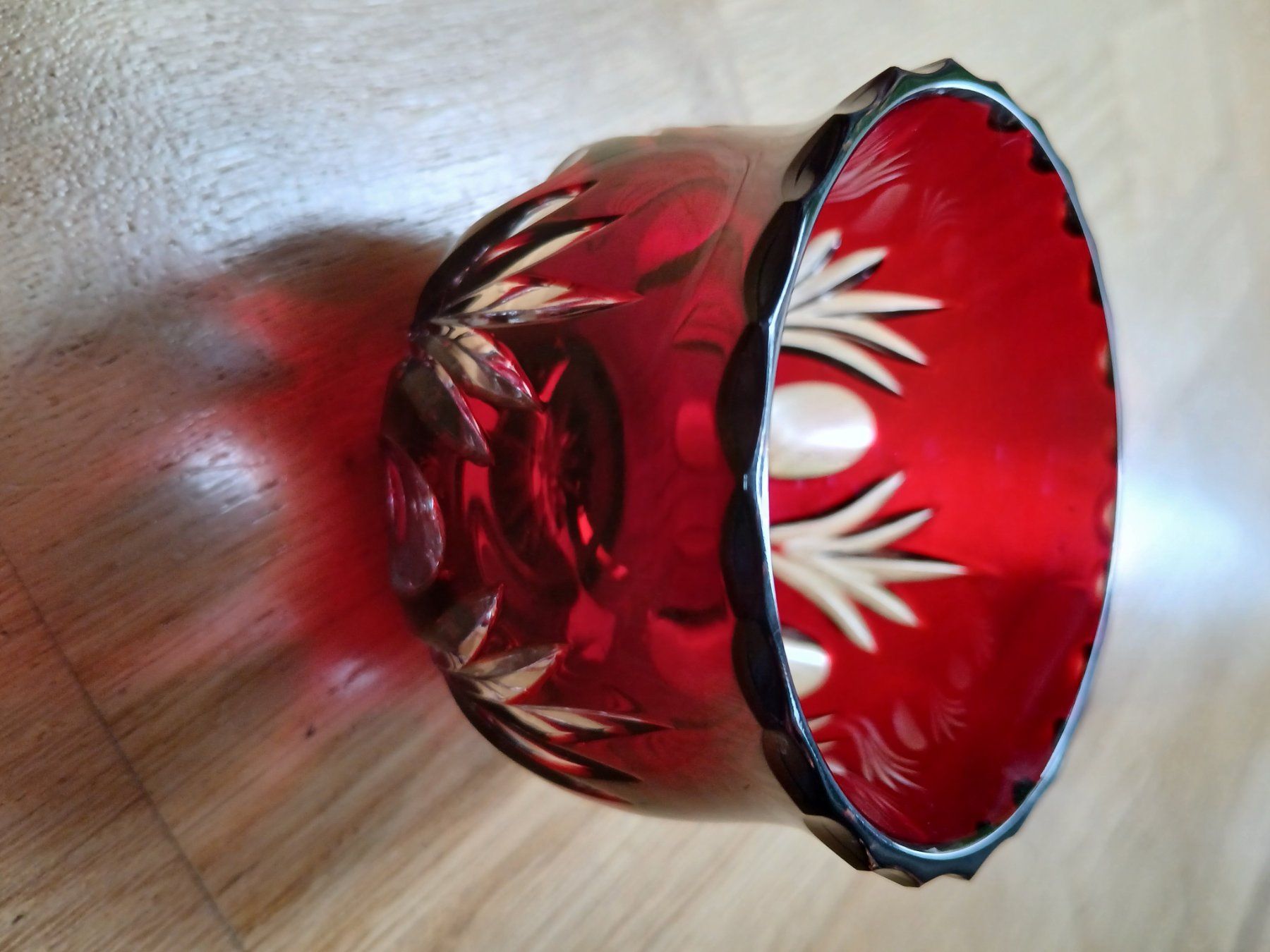 Verres: Rotes Kristallglas Deko, Windlicht oder Schale – Neuf (Voir description) à Zürich par ast_8nph