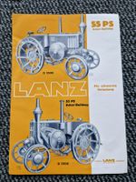 Original Prospekt Traktor Lanz Bulldog D1500 / 55 PS