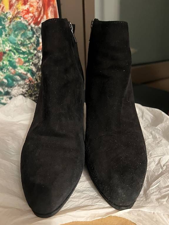 Scarpe da donna: Tronchetti pelle nera scamosciata – Usato da Luzern venduto da mic_99vf 2