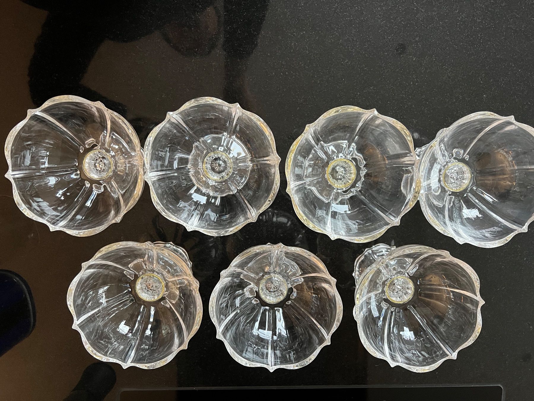 Gläser: 7 wunderschöne Dessertgläser, Coupeschalen 13 cm Durchmesser – Neu und originalverpackt aus Wuppenau von Alfreg