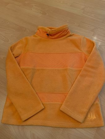Joli pull polaire jaune-orange Eric Tabarly taille S