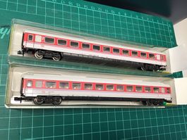 Minitrix DB Personenwagen 1:160, 2 Stück