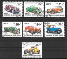 Guinea-Bissau Serie 746 - 752 Autos gestempelt 20.3.1984