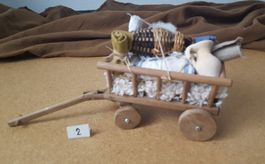 Wagen Schwarzenberger Krippenfiguren / Leiterwagen N2