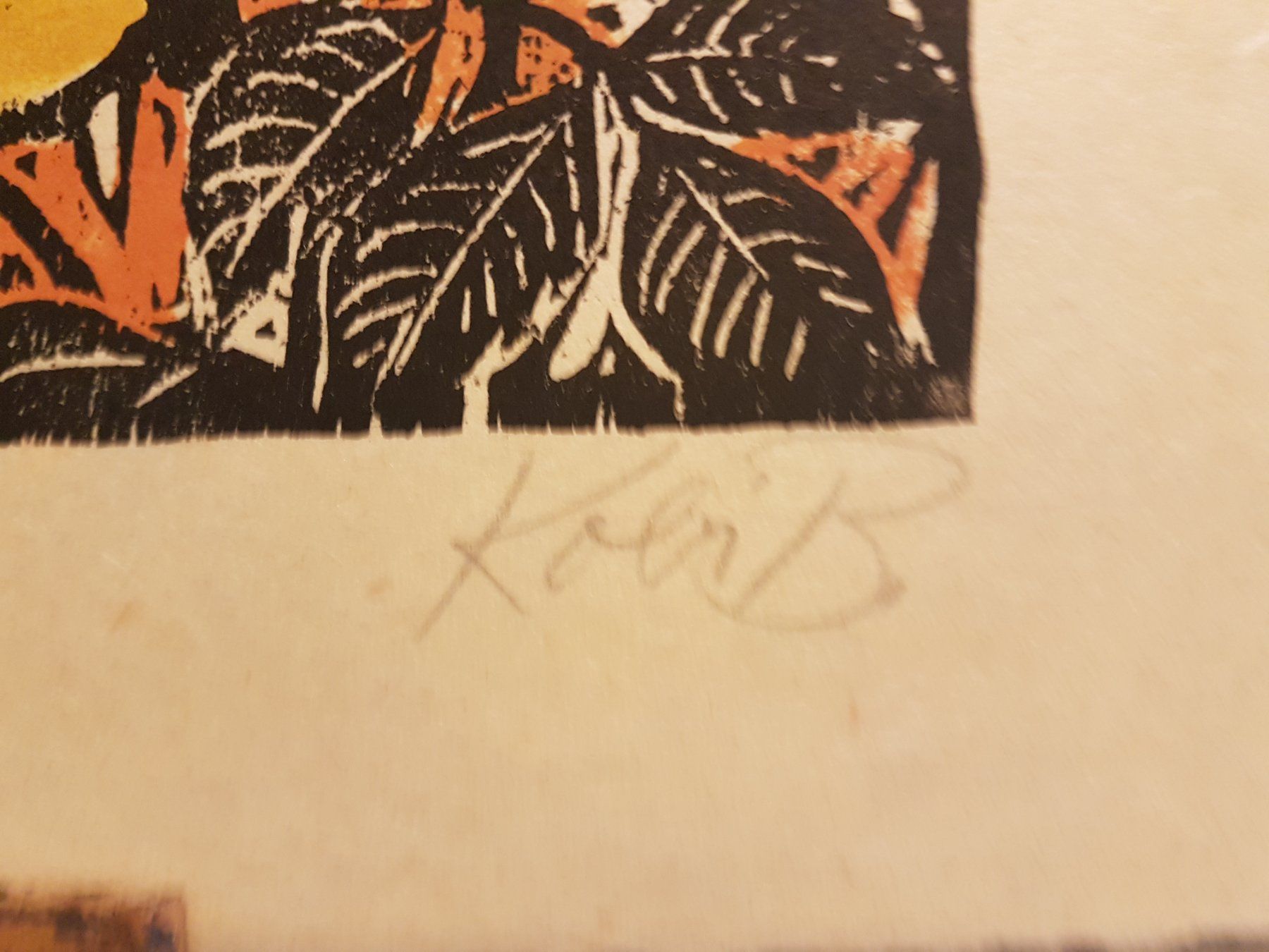 Dipinti: Jakob "Kobi" Baumgartner - Original Holzschnitt "Juni" 5/100 – Usato da Glattbrugg venduto da casabelavista 6