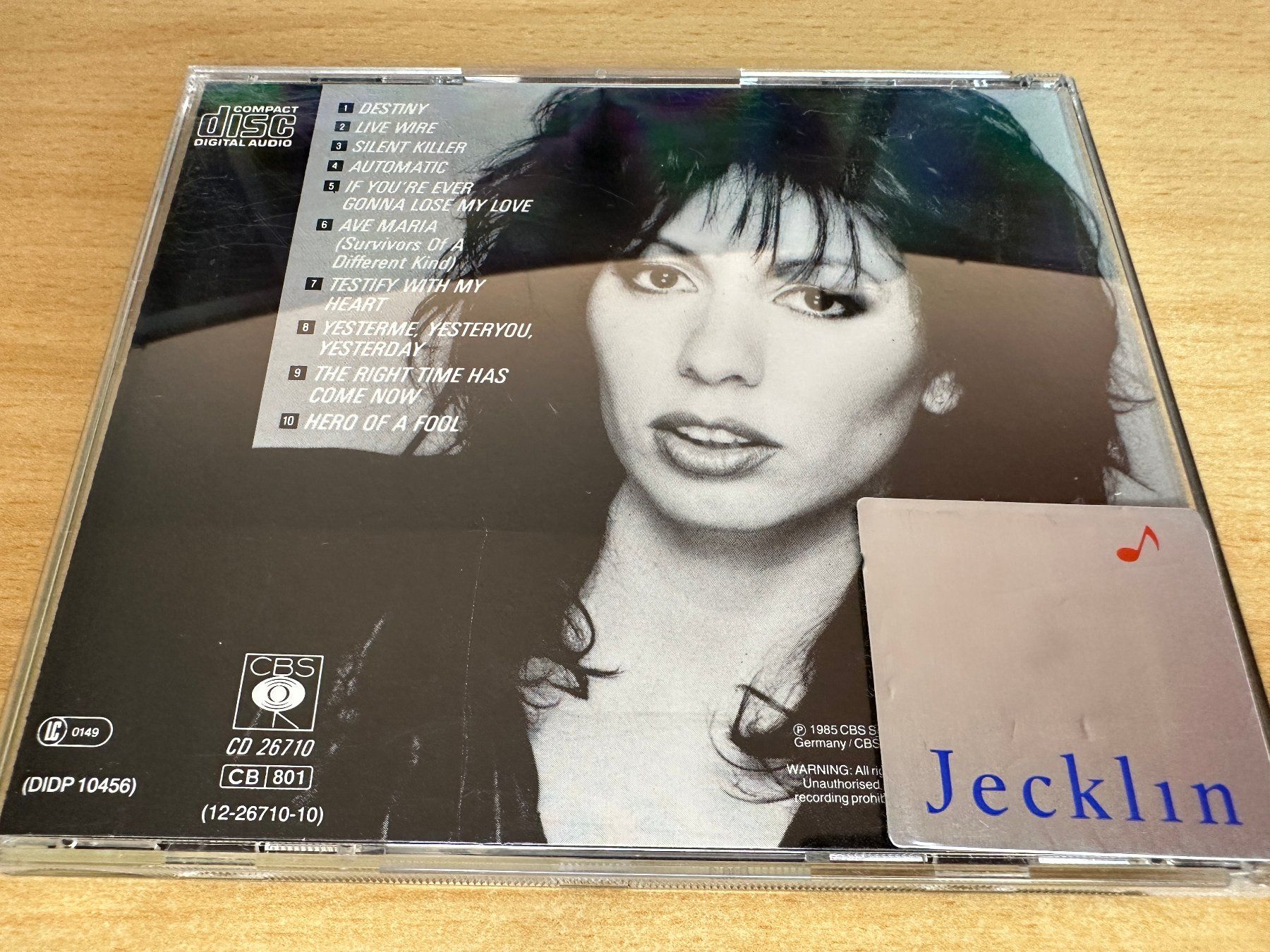 CD: Jennifer Rush – Movin' – Usato da Rikon im Tösstal venduto da Alpenmutz 1