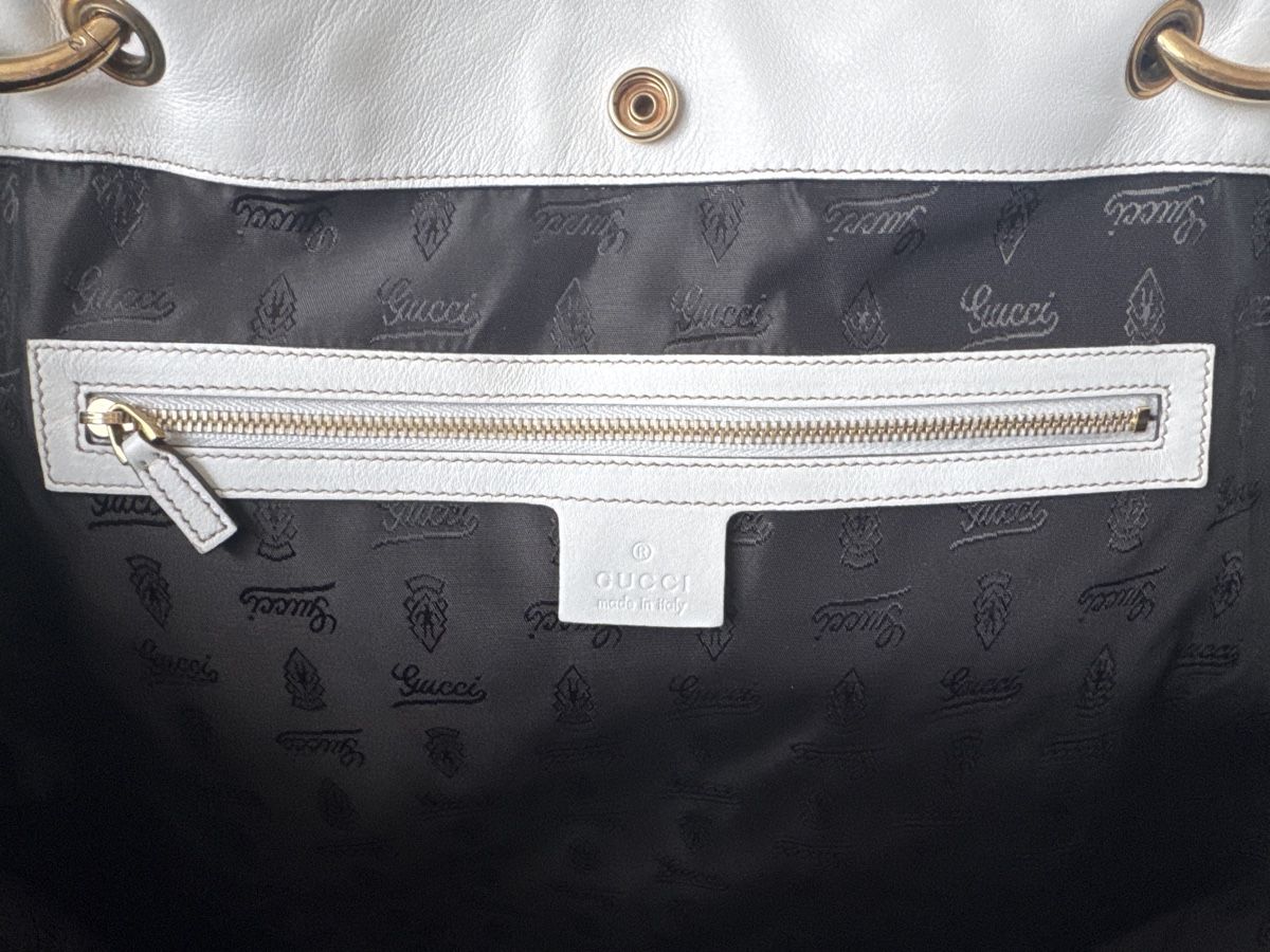 Gucci Taschen für Damen: GUCCI Tasche Babouska White Leather Tote – Gebraucht aus Liestal von amaroque 1