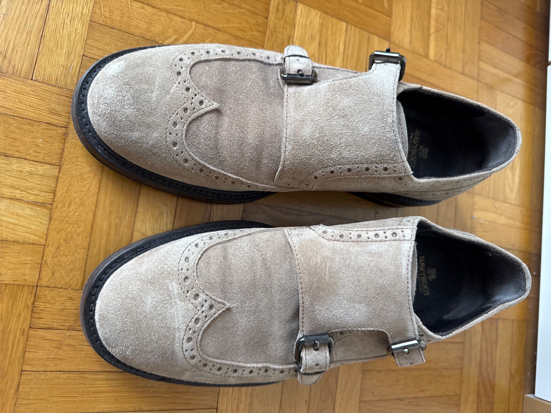 Navyboot Scarpe da uomo: Herren Navyboot Doppel-Monk Schuhe Gr. 41 – Usato da Winterthur venduto da britsi 1